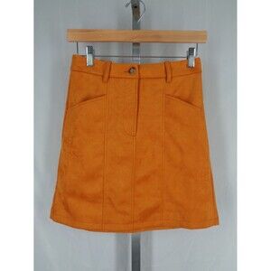 French Connection Faux Suede Mini Skirt Size 2 New